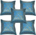 Printed Available in Many Colors Silk Square Marusthali elephant bohemian cushion cover