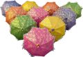 Cotton Round Multi Color Printed Marusthali handmade wedding umbrella