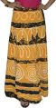 Cotton Printed Marusthali ladies yellow hippie gypsy skirt