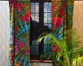 Multi Color Printed Cotton Marusthali mandala window curtain