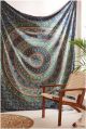 Cotton Multi Color Printed Marusthali psychedelic bohemian tapestry