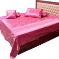 Available in Many Colors Patchwork Embrodried Marusthali Silk Bedspread