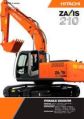 Orange Manual hitachi zx210 hydraulic excavator