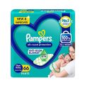 Pampers All round Protection Pants, New Born, Extra Small size baby diapers (NB,XS) 66 Count, Lotion