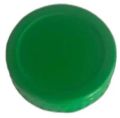 Round Plain Polished green plastic bottle caps