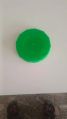 Round green plastic jar caps