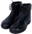 BLACK PVC SAFETY GUMBOOT FOR MEN WITH COLLAR