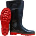 PVC Safety Gumboot 15 Inch Steel toe Black