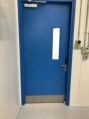 Rectangular Blue Plain industrial mild steel door