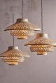 bamboo mushroom pendant lamps