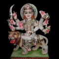 2.5 Feet Marble Glossy Durga Mata Statue