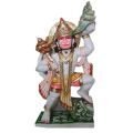 2.5 Feet Marble Multocolor Hanuman Statue