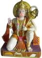 2.8 Feet Marble Glossy Hanuman Statue