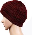 Round Available In Many Colors Plain unisex skull woolen cap