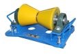 SPM MILD STEEL Yellow & Blue New cone type pu coated pipe roller