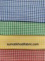 Multi Color gingham check cotton fabric