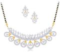 7.534 gm ashwini diamond mangalsutra set