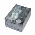 Mild Steel Non Coated Rectangular Square Silver Plain galvanized iron legrand modular box