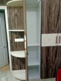 Plywood Polished Hinged Door designer modular wardrobe