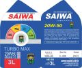 SAIWA Golden Liquid 3 liter turbo max 20 w 50 engine oil