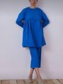 Plain Blue Women Co Ord Set