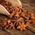 Brown star anise seeds
