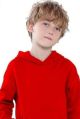 Cotton Black White Grey Red Half Sleeve kids plain pullover hoodies