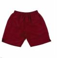 Cotton Red Plain kids sports shorts
