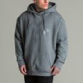 Cotton Grey Full Sleeve Plain mens oversize hoodies