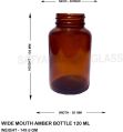 Amber glass bottle 120 ML