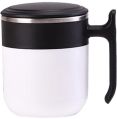 Plain stainless steel insulated coffee mug