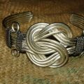 Hand Crafted Bended Brass Wire Armlet