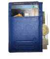 Blue Leather Card Holder