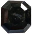 1.00 Ct Asscher Cut Natural Loose Black Diamond