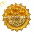 Brass Designer Pooja Thali