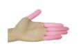Latex pink finger cots