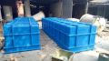 Coated Horizontal Blue frp pickling tank