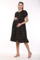 Black Maternity Feeding Dress