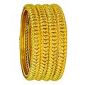Metal Golden Polished Vyoma imitation gold bangles
