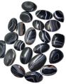 Polished Heart Oval Round Square Marka Jewelry black banded cabochon