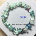 Fluorite Chips Bracelet