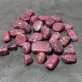 Polished Uneven Red Marka Jewelry ruby tumble stone