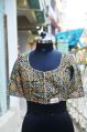 Natural Dyed Ajrakh Sleeveless Stitched ladies stylish ajrakh hand blocked printed blouse