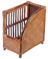 Rattan & Wicker Paint Coated Brown Bookcase