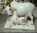 marble cow calf statue