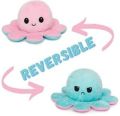 Cotton Multicolor Printed reversible octopus plush stuffed toy