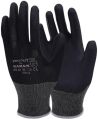 Black Liner with Black PU Coating  Gloves