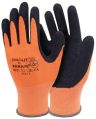 Orange Liner with Black Crinkle Latex Gloves
