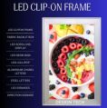 led clip on display board