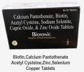 Biotin Calcium Pantothenate Acetyl Cysteine Selenium Copper Tablets